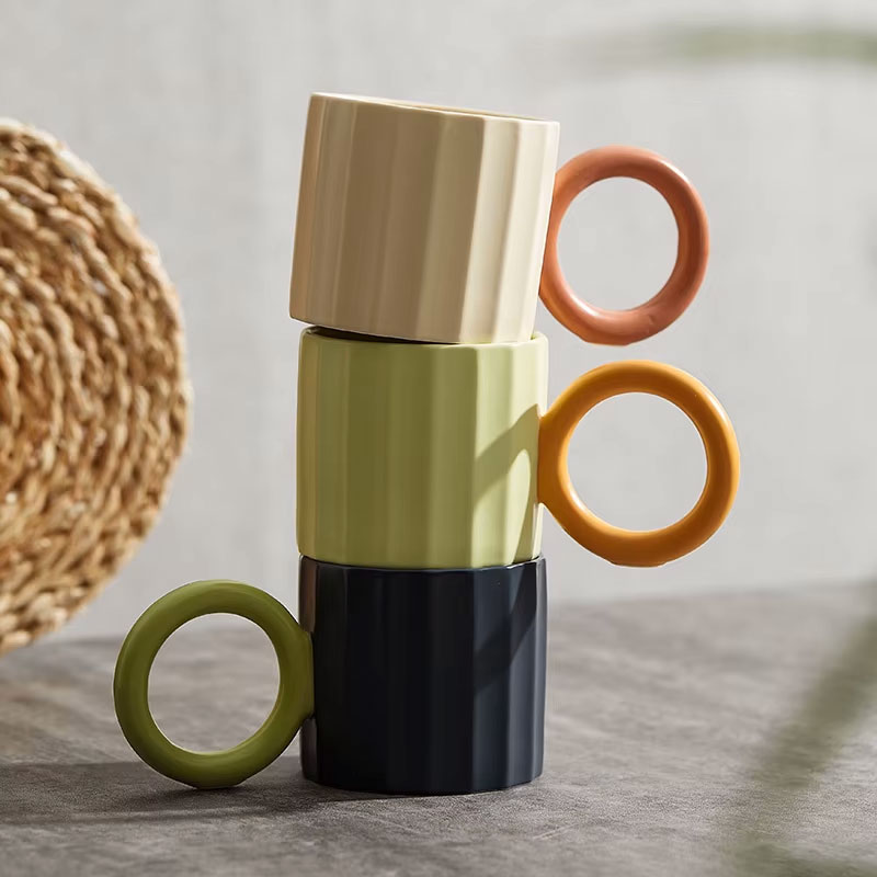 Lime green coffee mug